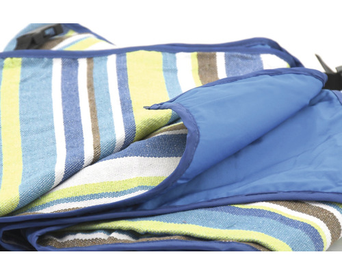 Pruhovaná pikniková deka s nepromokavou spodní stranou