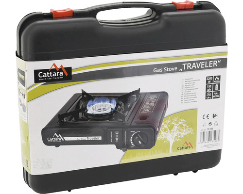 Plynový vařič Cattara Traveler v černém přepravním kufříku