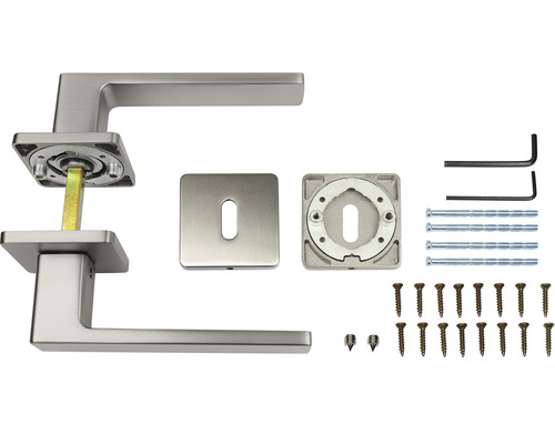 Sada kliky ke dveřím s montážním příslušenstvím