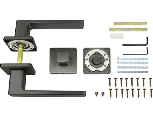 Sada kliky ke dveřím s příslušenstvím