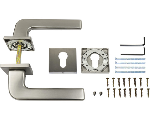 Sada kliky ke dveřím s montážním materiálem