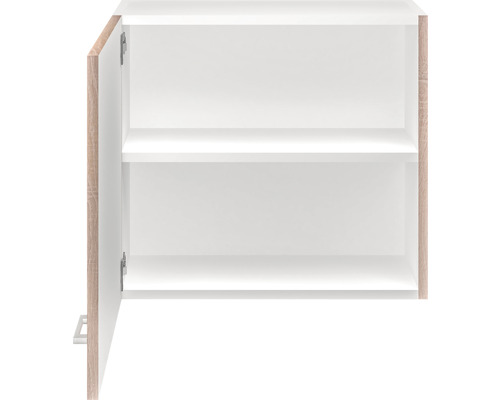 Otevřená nástěnná skříňka se dvěma policemi