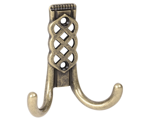 Dvojitý nástěnný hák z kovu