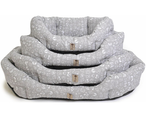 Stohovatelné psí postele různých velikostí se zvířecím vzorem
