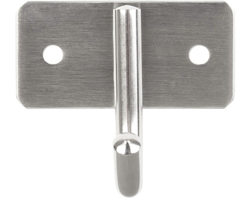 Jeden nástěnný hák z kovu s upevňovací deskou