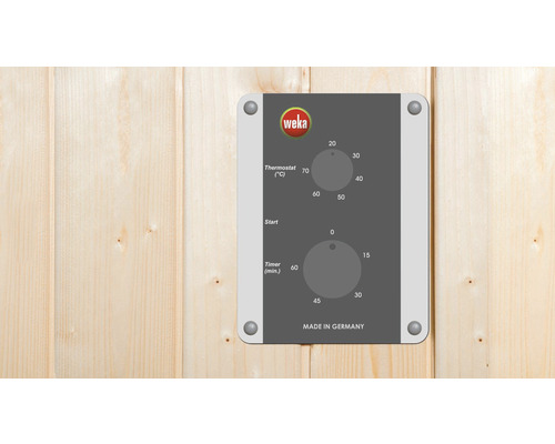 WEKA ovládání pro saunu s termostatem a časovačem