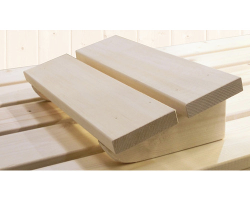 Podnožka do sauny z masivního dřeva