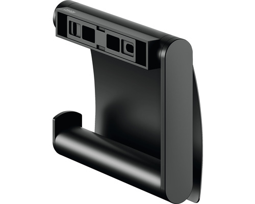 Černý držák toaletního papíru