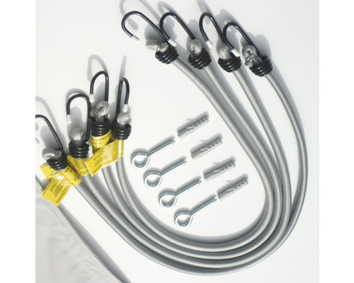 Sada expanderů s háčky, šrouby a hmoždinkami