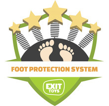 Symbol systému ochrany nohou