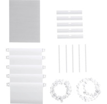 Náhradní díly pro lamelové žaluzie: lamely, zatěžovací desky, otočné tyče a řetízky