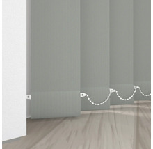 Šedé lamelové závěsy s ovládací šňůrou