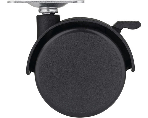 Nábytkové kolečko s brzdou a montážní deskou