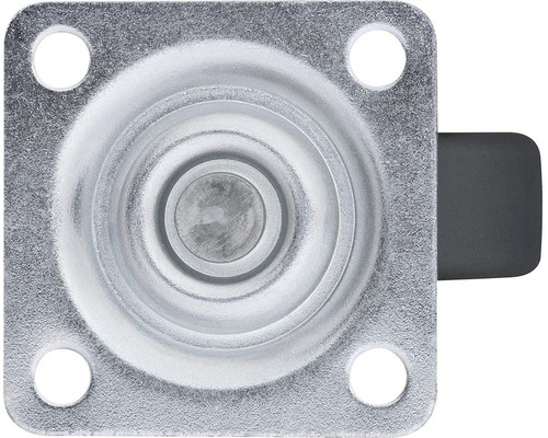 Otočné kolečko s brzdou, montážní deska