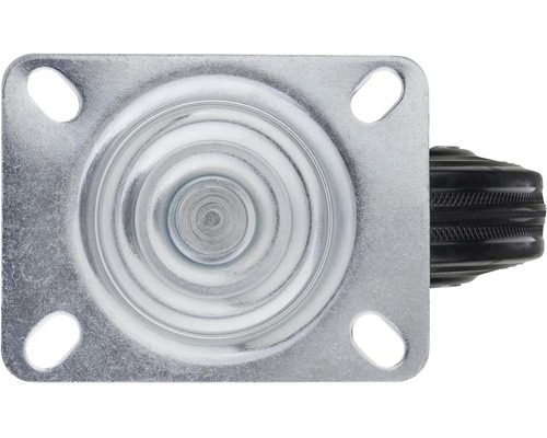 Otočné kolečko s ocelovým pouzdrem a černým kolečkem