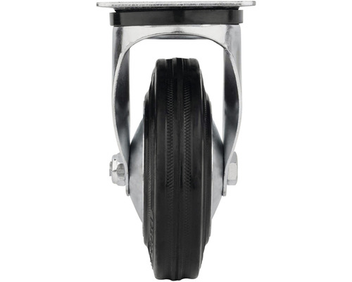 Otočné kolečko s ocelovým pouzdrem a gumovým kolem