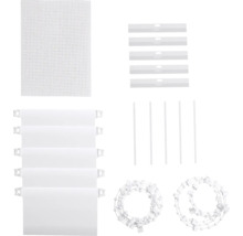 Příslušenství pro lamelové žaluzie, včetně závaží, spojovacích řetízků a otočných tyčí