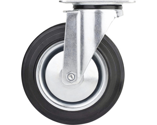 Otočné kolečko s gumou a ocelovým upevněním