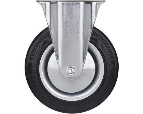 Otočné kolečko s pouzdrem a černou gumovou pneumatikou