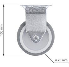 Otočné kolečko o průměru 75 mm a výšce 100 mm