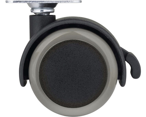 Nábytkové kolečko s brzdou a montážní deskou