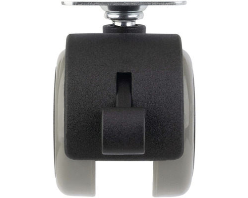 Nábytkové kolečko s aretací a šroubovací deskou