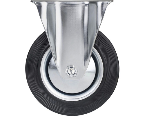 Otočné kolečko s ocelovým pouzdrem a gumovým kolečkem