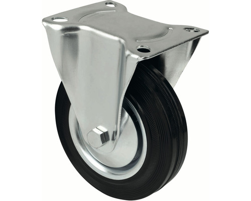 Otočné kolečko s ocelovým pouzdrem a gumovým kolečkem