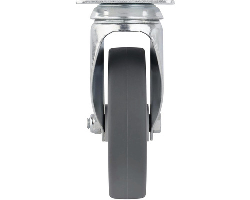 Otočné kolečko s šedou běhounovou plochou