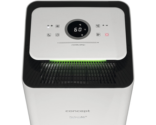 Odvlhčovač vzduchu s digitálním displejem a dotykovým ovládacím panelem