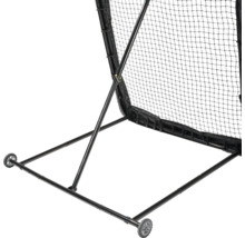 Černá baseballová tréninková síť s kolečky