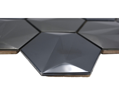 Šestiúhelníkové mozaikové dlaždice s fazetovým designem