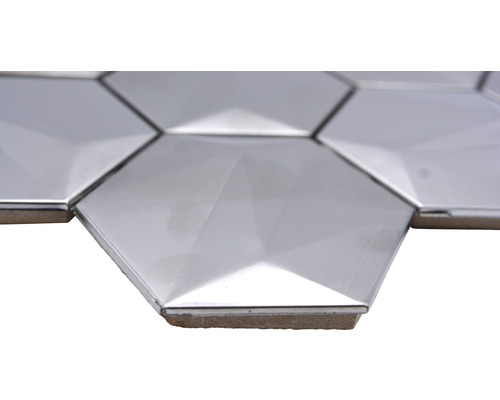 Šestihranná mozaiková dlaždice z kovu