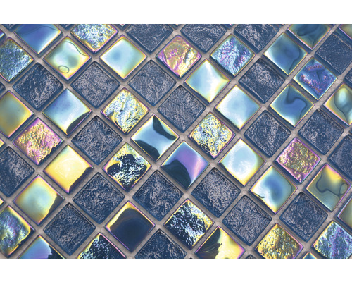 Mozaikové dlaždice se skleněným efektem, čtvercově uspořádané
