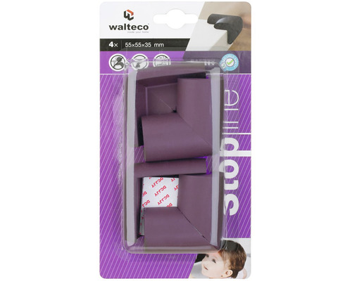 Chrániče rohů Walteco v balení po čtyřech kusech pro ochranu před nárazy do ostrých hran