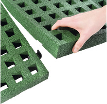 Zelené zatravňovací dlaždice z plastu se spojovacím systémem