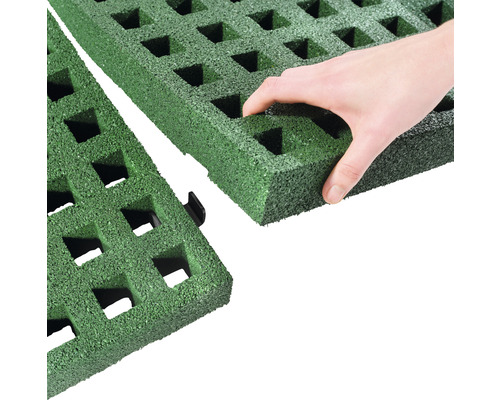 Zelené zatravňovací dlaždice z plastu se spojovacím systémem