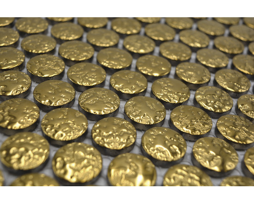 Mnoho kulatých mozaikových dlaždic