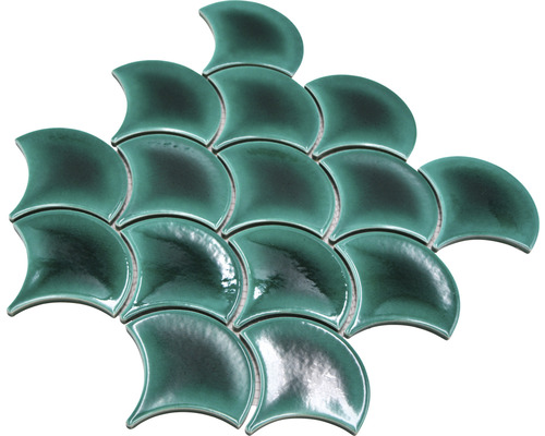 Mozaikové dlaždice ve tvaru rybích šupin