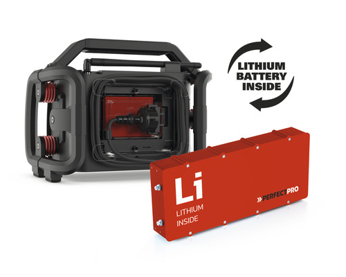 Stavební rádio s vyjímatelnou lithiovou baterií od společnosti Perfectpro