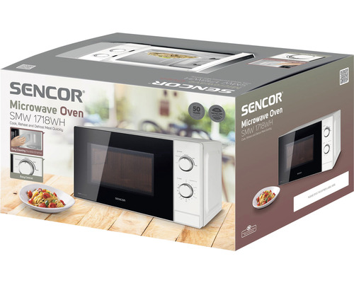 Mikrovlnná trouba Sencor SMW 1718WH v obalu produktu