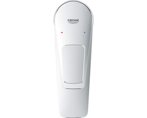 Logo Grohe na sanitárním splachovači