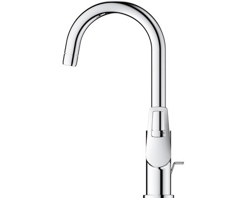 Kuchyňská baterie z kovu s vysokým výtokem