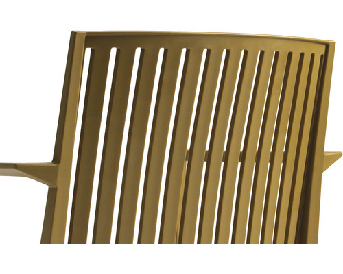 Opěradlo zahradní židle s lamelami