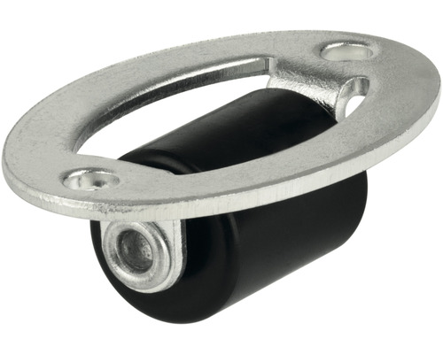 Dveřní zarážka na stěnu s válečkovým vedením