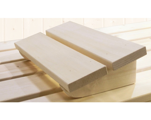 Dřevěná podpěra nohou do sauny