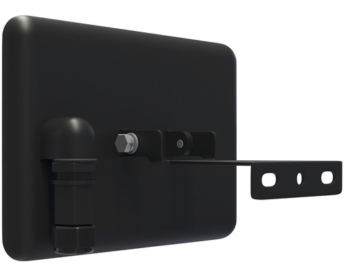 Černé LED svítidlo s montážním úhelníkem