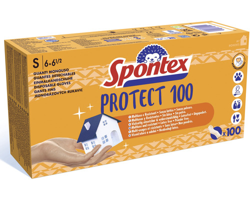 Spontex Protect 100 jednorázové rukavice, velikost S