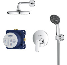 Sprchový systém Grohe s hlavovou sprchou, ruční sprchou, podomítkovým tělesem a armaturou