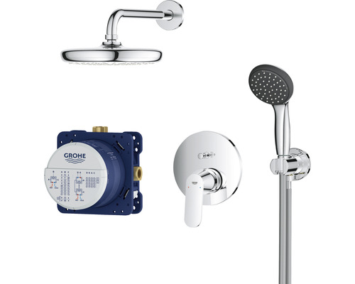 Sprchový systém Grohe s hlavovou sprchou, ruční sprchou, podomítkovým tělesem a armaturou